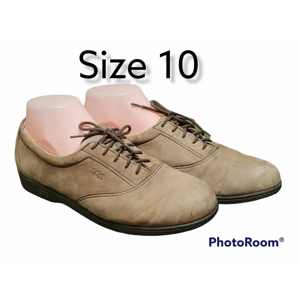 SAS Brown Tripad Comfort Oxfords Comfort Dress Casual Shoes Made is USA